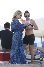 EMILY BETT RICKARDS at a Beach in Miami 12/31/2015