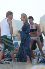 EMILY BETT RICKARDS at a Beach in Miami 12/31/2015