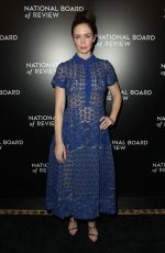 EMILY BLUNT at 2015 National Board of Review Gala in New York 01/05/2016