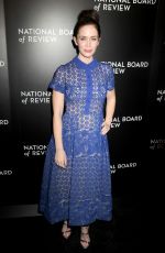 EMILY BLUNT at 2015 National Board of Review Gala in New York 01/05/2016