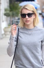 EMMA ROBERTS Out and About in Beverly Hills 01/27/2016