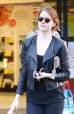 EMMA STONE Out Shopping in Malibu 01/22/2016