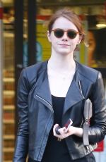 EMMA STONE Out Shopping in Malibu 01/22/2016