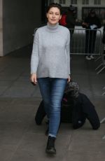EMMA WILLIS Leaves BBC Radio 1 Studios in London 01/21/2016