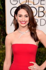 EMMY ROSSUM at 73rd Annual Golden Globe Awards in Beverly Hills 10/01/2016