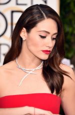 EMMY ROSSUM at 73rd Annual Golden Globe Awards in Beverly Hills 10/01/2016