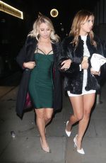 FERNE MCCANN Leaves M London Nightclub 01/01/2016