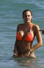 FRANCESCA BRAMBILLA in Bikini at a Beach Miami 01/09/2016
