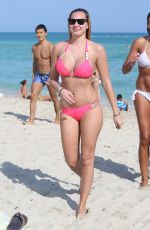 FRANCESCA BRAMBILLA in Bikini at a Beach Miami 01/09/2016