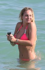 FRANCESCA BRAMBILLA in Bikini at a Beach Miami 01/09/2016