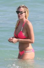 FRANCESCA BRAMBILLA in Bikini at a Beach Miami 01/09/2016