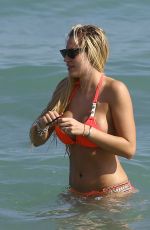 FRANCESCA BRAMBILLA in Bikini at a Beach Miami 01/09/2016