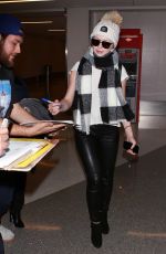 FRANCESCA EASTWOOD at LAX Airport in Los Angeles 01/26/2016