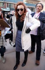FRANCESCA EASTWOOD Out in Park City 01/25/2016