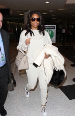 GABRIELLE UNION at Los Angeles International Airport 01/26/2016