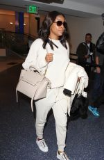 GABRIELLE UNION at Los Angeles International Airport 01/26/2016