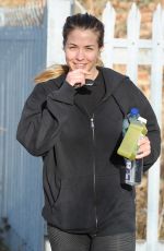 GEMMA ATKINSON Leaves a Gym in Manchester 01/28/2016