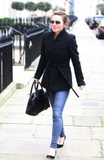 GERI HALLIWELL Out and About in London 01/26/2016
