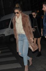 GIGI and BELLA HADID Out and About in Paris 01/21/2016