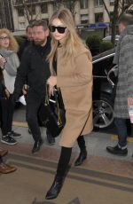 GIGI HADID Arrives at George V Hotel in Paris 01/19/2016