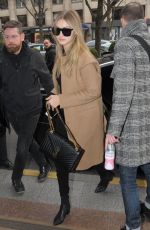 GIGI HADID Arrives at George V Hotel in Paris 01/19/2016