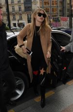 GIGI HADID Arrives at George V Hotel in Paris 01/19/2016