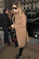 GIGI HADID Arrives at George V Hotel in Paris 01/19/2016