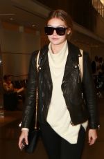 GIGI HADID Arrives at Los Angeles International Airport 01/15/2016