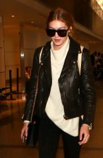 GIGI HADID Arrives at Los Angeles International Airport 01/15/2016