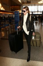 GIGI HADID Arrives at Los Angeles International Airport 01/15/2016