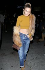 GIGI HADID Arrives at Nice Guy in West Hollywood 01/29/2016