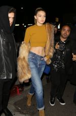 GIGI HADID Arrives at Nice Guy in West Hollywood 01/29/2016