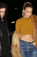 GIGI HADID Arrives at Nice Guy in West Hollywood 01/29/2016