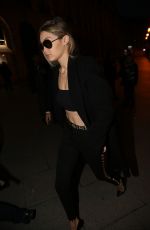 GIGI HADID Arrives at Versace Spring/Summer 2016 Fashion Show in Paris 01/24/2016