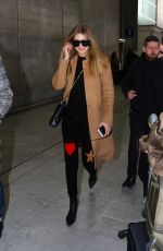 GIGI HADID at Charles De Gaulle Airport in Paris 01/19/2016