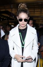 GIGI HADID at LAX Airport in Los Angeles 01/28/2016