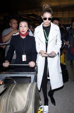 GIGI HADID at LAX Airport in Los Angeles 01/28/2016