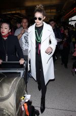 GIGI HADID at LAX Airport in Los Angeles 01/28/2016