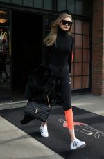 GIGI HADID Leaves Bowery Hotel in New York 01/08/2016