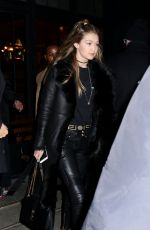 GIGI HADID Night Out in New York 01/05/2016