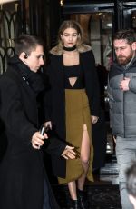 GIGI HADID Night Out in Paris 01/22/2016