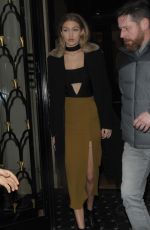 GIGI HADID Night Out in Paris 01/22/2016