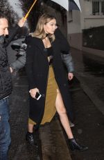 GIGI HADID Night Out in Paris 01/22/2016