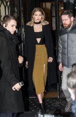 GIGI HADID Night Out in Paris 01/22/2016