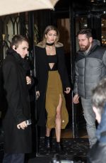 GIGI HADID Night Out in Paris 01/22/2016
