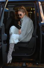 GIGI HADID Out and About in New York 01/04/2016