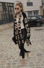 GIGI HADID Out and About in Paris, 01/20/2016