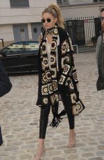 GIGI HADID Out and About in Paris, 01/20/2016