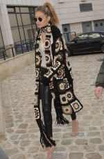 GIGI HADID Out and About in Paris, 01/20/2016