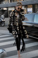 GIGI HADID Out and About in Paris, 01/20/2016